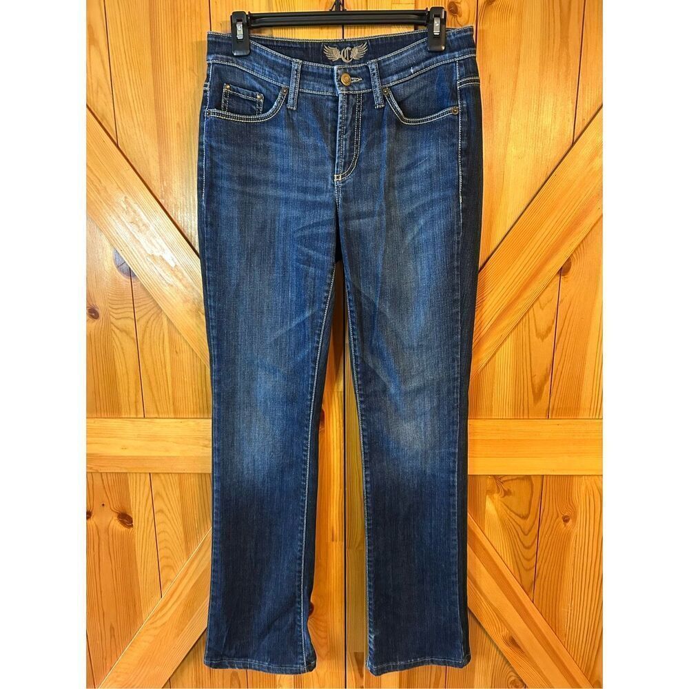 Cambio Peaches Easy Kick Stretch Jeans Size 8 Distressed (8696)